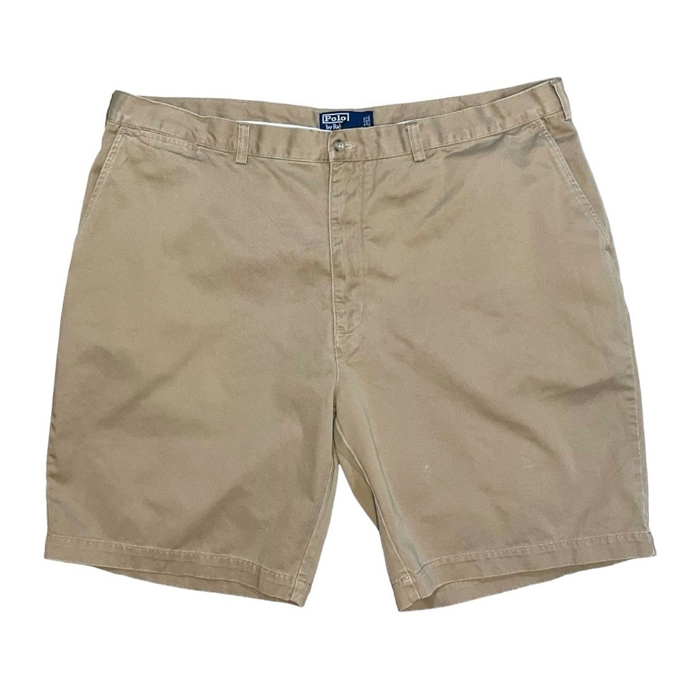 Polo Ralph Lauren Shorts Mens Size 44B Tan Khaki Big Prospect Casual